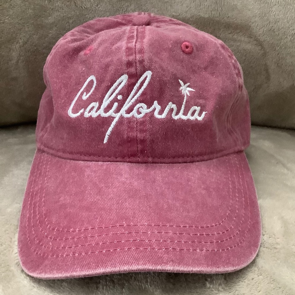 Authentic Pigment “California” Redish Hat / Dad Cap One Size